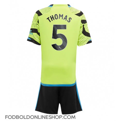 Arsenal Thomas Partey #5 Udebane Trøje Børn 2023-24 Kortærmet (+ Korte bukser)